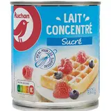 Auchan Lait concentré sucré, 397g