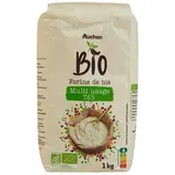 Auchan BIO Farine de blé multi usage T65 Bio, 1kg