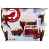 Auchan Mousse liégeoise au chocolat, 4x80g