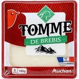 Auchan Tomme au lait de brebis pasteurisé, 180g