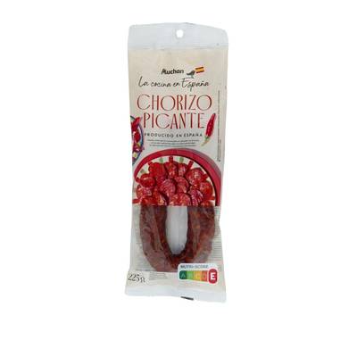 Auchan La Cocina En Espana Chorizo Piquante, 225g