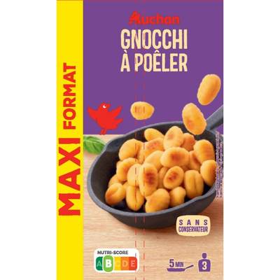Auchan Gnocchi à Poêler, 500g