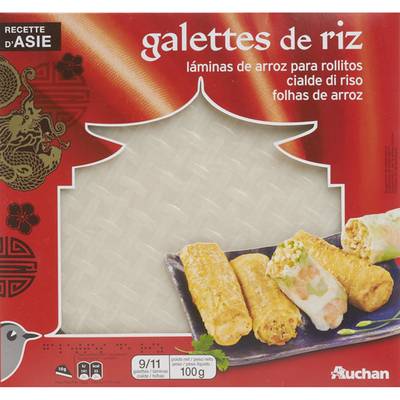 Auchan Galettes de riz, 100g