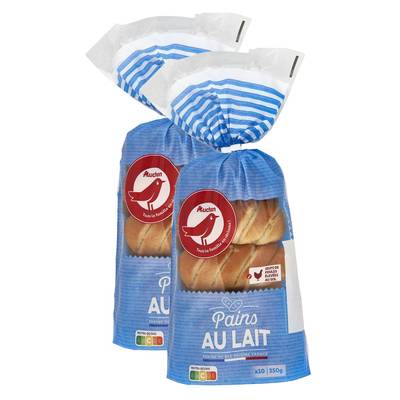 Auchan Pains au Lait, Lot de 2x350g