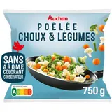 Auchan Poêlée choux et légumes, 750g