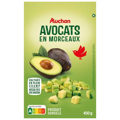 Auchan Avocat en morceaux, 450g