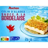 Auchan Colin d'Alaska sauce à la Bordelaise MSC, 400g