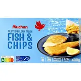 Auchan Filets d'églefin façon fish & chips MSC, 400g