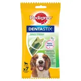 Pedigree Dentastix Daily Fresh - Bâtonnets Hygiène Bucco-Dentaire pour Chien Moyen x7, 180g