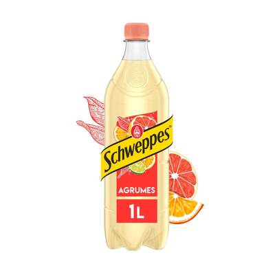 Schweppes Boisson gazeuse saveur agrumes, 1L