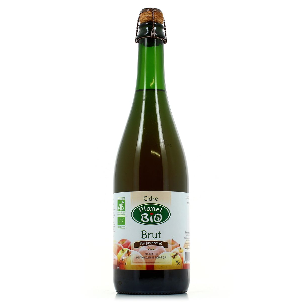 Planet Bio Cidre Bio brut 5°, 75cl