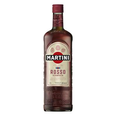 Martini Rosso, Apéritif à base de vin 14,5°, 1L