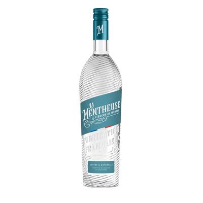 La Mentheuse Liqueur de menthe blanche et poivrée artisanale 15°, 70cl