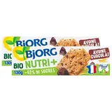 Bjorg Biscuits à l'avoine et aux pépites de chocolat bio Nutri+, Lot de 2x130g