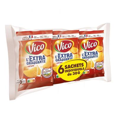 Vico Chips Extra Craquantes Multipack Nature, 6x30g