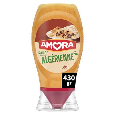 Amora Sauce Algérienne en flacon souple Squeeze Top Down, 430g
