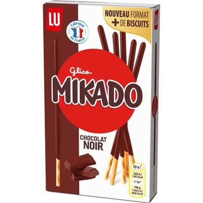 Mikado Biscuits nappés au chocolat noir, 100g