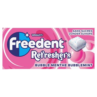 Freedent Chewing gum Refreshers Menthe sans sucres bubble, 8 dragées