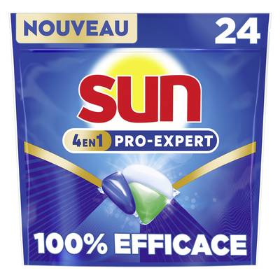 Sun Capsules Lave-vaisselle Pro Expert 4 En, 24 capsules