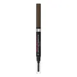 L'Oréal Crayon à Sourcils Pointe Triangulaire Brosse Teinte Ebony (1.0), 1 crayon