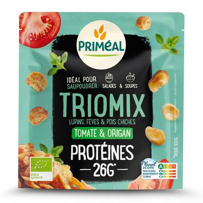 Priméal Triomix protéinée pois fève lupin tomate bio, 70G