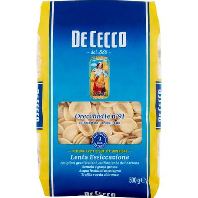 De Cecco Pâtes Orecchiette N°91 Premium, 500g