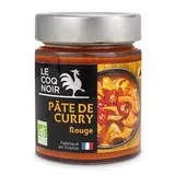 Le Coq Noir Pâte Curry Rouge Bio en bocal, 130g