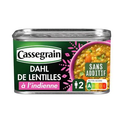 Cassegrain Dahl de Lentilles à l'indienne en conserve, 435g