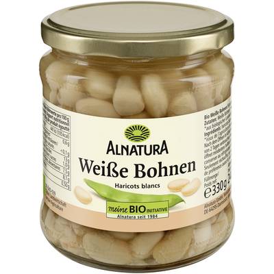 Alnatura Haricots blancs bio en bocal, 330g
