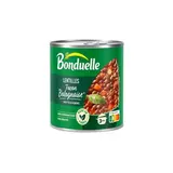 Bonduelle Lentilles façon bolognaise avec carottes et oignons en conserve, 400g