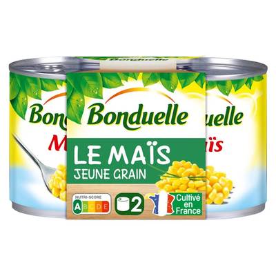 Bonduelle Maïs jeunes grains en conserve, 2x140g