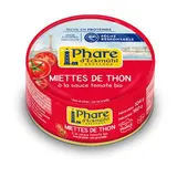 Phare d'Eckmuhl Miette de Thon Listao à la sauce tomate bio en conserve, 104g
