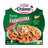 La Cuisine d'Océane Pasta all' Parmigiana - Fusilli Sauce Crémeuse, Tomates, Aubergines et Parmesan en barquette individuelle micro-ondable, 280g