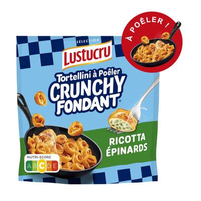 Lustucru Tortellini ricotta, épinards à poêler, 280g