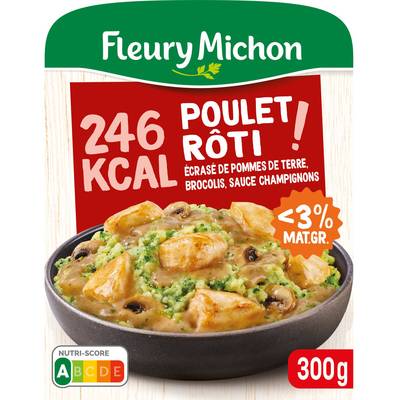 Fleury Michon Poulet Rôti et Ecrasé de Pommes de Terre, 1 Part - 300g