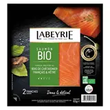Labeyrie Saumon Bio Fumé au Bois de Châtaigner et Hêtre, 2 tranches - 65g