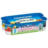 Velouté de Danone Yaourts Brassés Fruits panachés, 8x125g