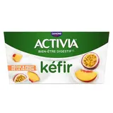Activia Kéfir pêche passion, 4x125g