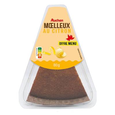 Auchan Moelleux citron, 80g