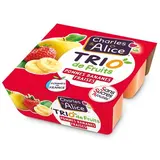 Charles et Alice Trio de fruits - Pomme, Banane et Fraise, 4x100g