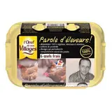 L'oeuf de nos Villages Oeufs de poules élevées au sol, 6 oeufs