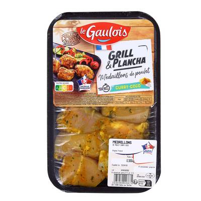 Le Gaulois Médaillons de poulet saveur curry coco, 300g