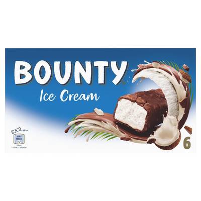 Bounty Barre glacée, 6 barres - 234g
