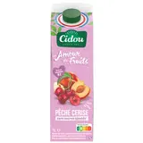 Cidou Nectar pêche cerise sans sucres ajoutés, 1L