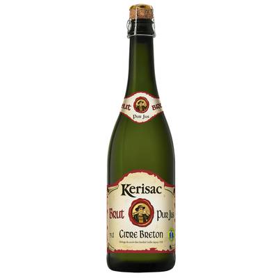 Kerisac Cidre brut pur jus IGP 5°, 75cl