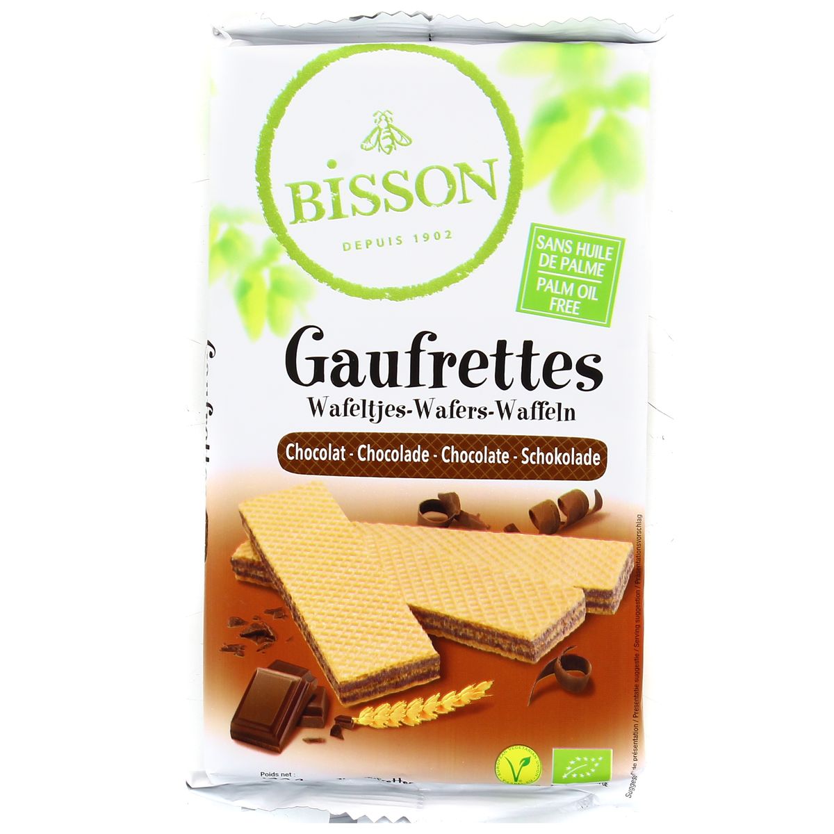Bisson Gaufrettes bio Chocolat, 190g