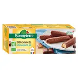 Bonneterre Bâtonnets chocolat lait bio, 160g
