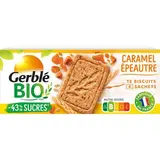 Gerblé Bio 12 Sablés Caramel Épeautre Bio -43% de sucres en moins, 132g