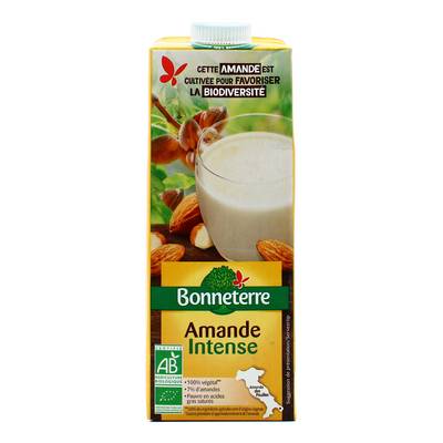 Bonneterre Boisson amande intense 7% bio, 1L
