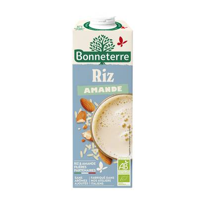 Bonneterre Boisson riz amande bio, 1L
